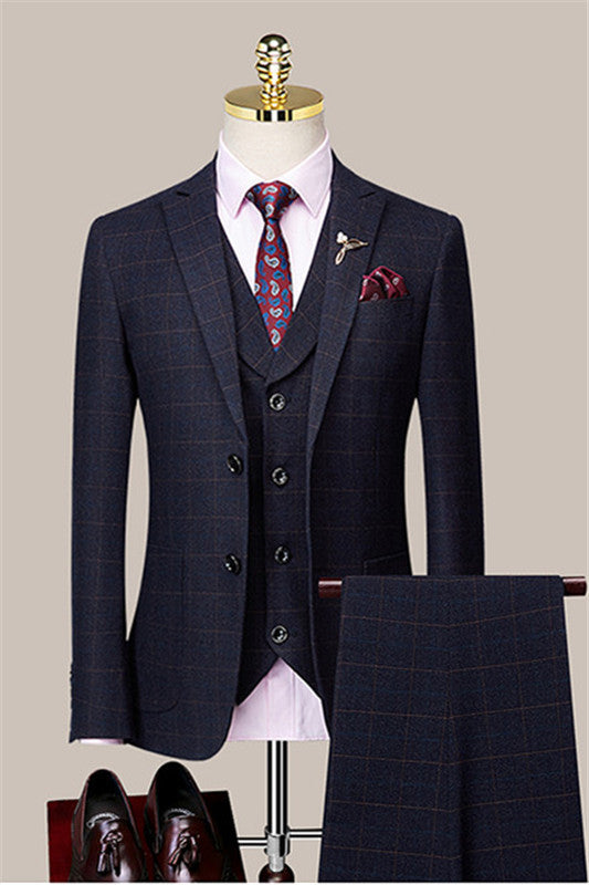men-formal-suit-set-navy-blue-plaid-peaked-lapel-men-slim-fit-suits