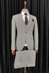 men-formal-tuxedo-gray-peak-lapel-three-pieces-business-gentle-suits