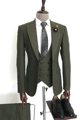 fancy-suit-for-men-dark-green-peaked-lapel-men-business-slim-fit-suits