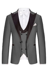 men's-premium-tailored-fit-suit-gray-3-pieces-peaked-lapel-business-suits