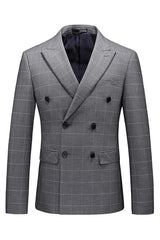 customize-formal-deep-gray-double-breasted-plaid-men-suits-for-business