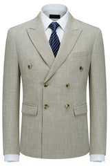 men-fancy-suit-light-khaki-double-breasted-plaid-men-suits-for-business