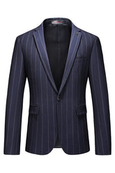 men-bespoke-suits-for-business-blue-peaked-lapel-striped-slim-fit-suit
