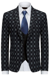 men-fancy-blazer-black-and-gray-plaid-three-pieces-men-suits-for-business