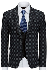 men-fancy-blazer-black-and-gray-plaid-three-pieces-men-suits-for-business