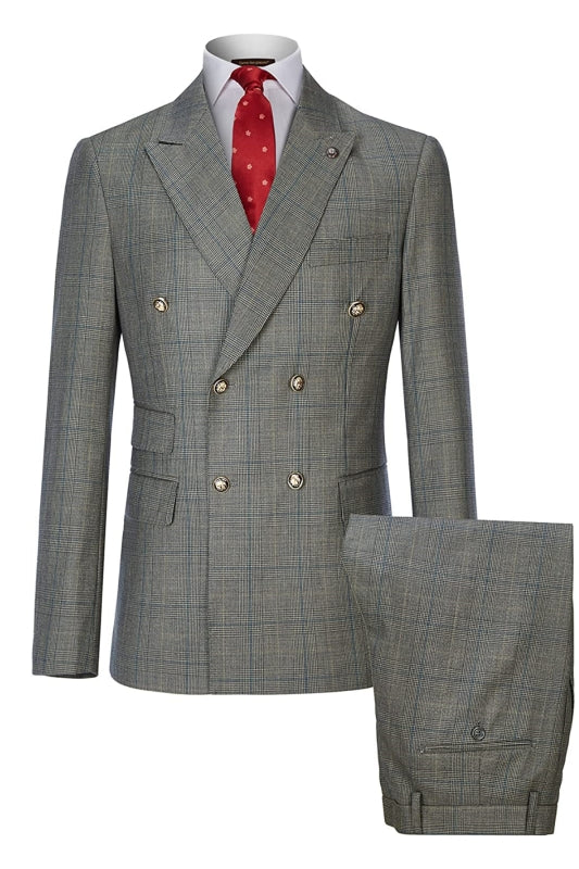 men-formal-suit-gray-double-breasted-plaid-business-suits-for-men