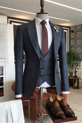 men-custom-suit-black-peaked-lapel-three-pieces-formal-business-suits
