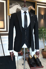 men-tuxedo-black-peaked-lapel-three-pieces-formal-business-suits