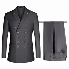 simple-suit-for-men-gray-peaked-lapel-double-breasted-business-suits