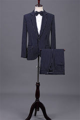 men-classic-suit-navy-blue-notched-lapel-2-pieces-striped-business-suits