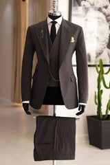 men-charming-brown-striped-peak-lapel-three-pieces-slim-fit-business-suits