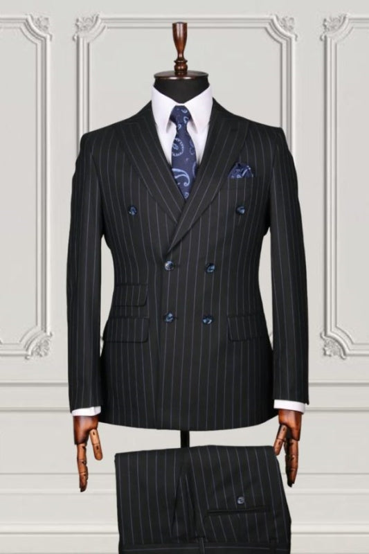 men-classic-tuxedo-black-striped-peaked-lapel-double-breasted-business-suits