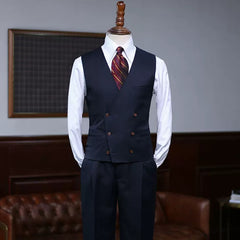 men-formal-suit-black-peaked-lapel-three-pieces-classical-business-suits
