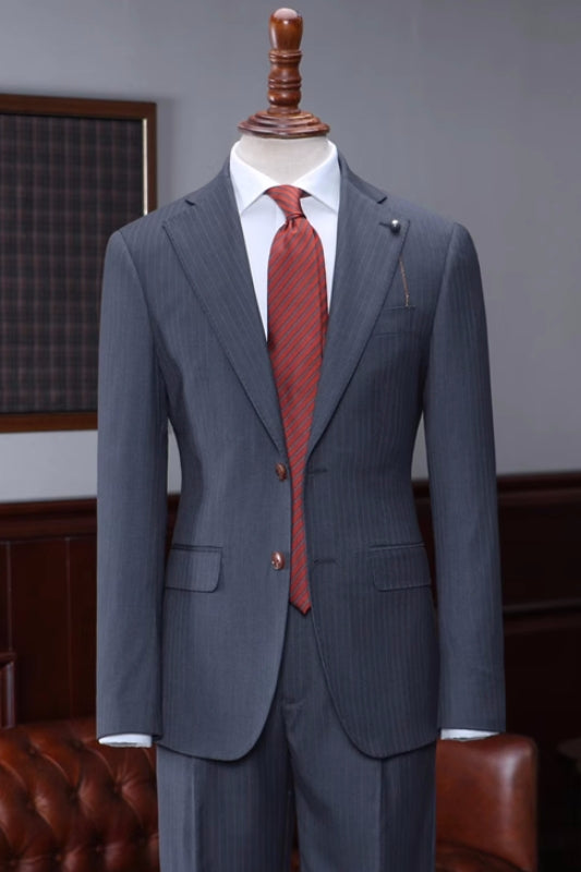 newest-suits-for-men-dark-gray-striped-notched-lapel-business-suits