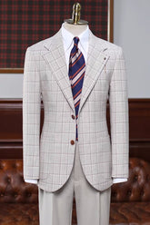 men-simple-suit-gray-notched-lapel-plaid-business-suits-for-men