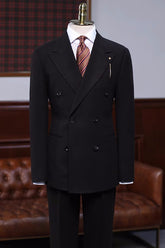 glamorous-formal-black-peaked-lapel-double-breasted-business-men-suits
