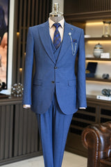 suit-for-men-blue-peaked-lapel-three-pieces-formal-business-men-suits