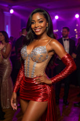 Sexy Sweetheart Mini Sheath Homecoming Dress with Diamonds