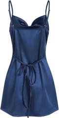Sexy Royal Blue Sleeveless Spaghetti Strap Mini Homecoming Dress