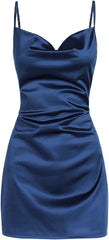 Sexy Royal Blue Sleeveless Spaghetti Strap Mini Homecoming Dress