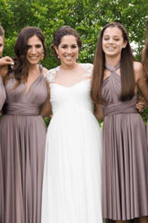 Sleeveless Dusk Multiway Infinity Simple Variety Bridesmaid Dresses