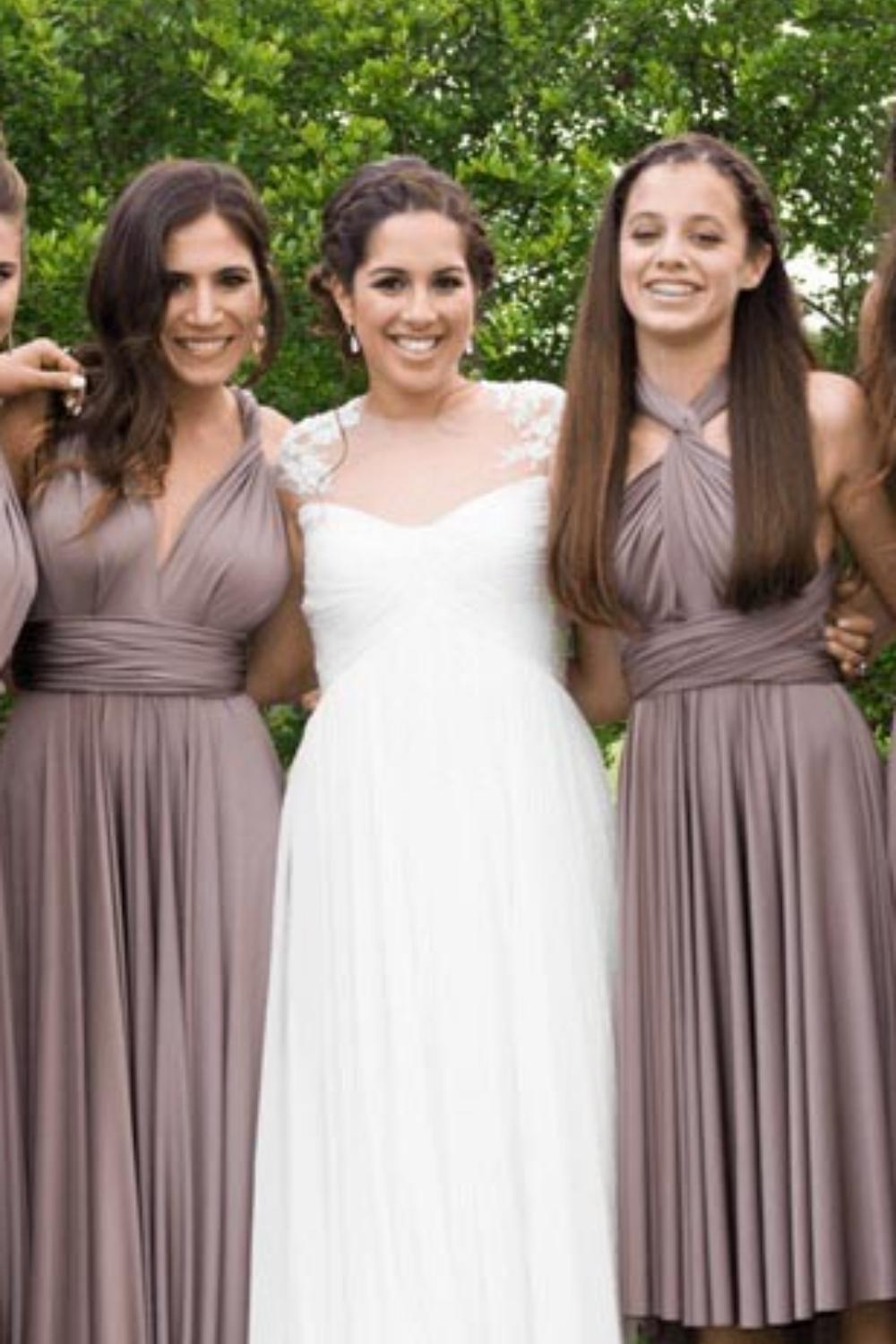 Sleeveless Dusk Multiway Infinity Simple Variety Bridesmaid Dresses