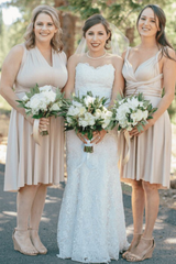 Simple Multiway Infinity Ruffles A-Line Bridesmaid Dresses