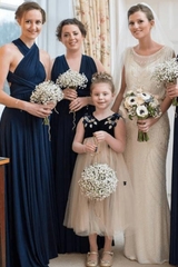 Sleeveless Multiway Infinity Bridesmaid Dress with Floor-Length