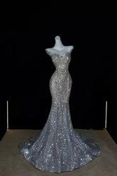 27Dress Sparkly Long Mermaid Sequin Evening Dress