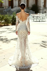 27DRESS Sweetheart Floor-length Appliques Lace Mermaid Wedding Dresses