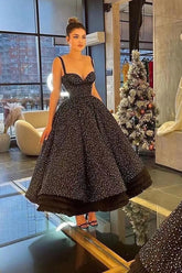 Amazing Spaghetti Strap Sweetheart Ball Gown Beads Prom Dress With Lace