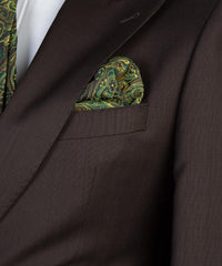 Brown Newest Peaked Lapel Three Pieces Men Suits For Business