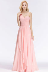 Chic One-shoulder Ruffle Sleeveless Bridesmaid Dress Affordable Online-27dress