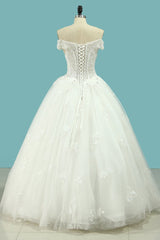 Chic Strapless Sweetheart Tulle Wedding Dress Sleeveless Lace Appliques Bridal Gowns On Sale-27dress