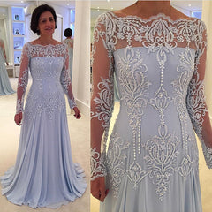 Elegant A-line Chiffon Mother Of The Bride Dress with Lace Appliques-27dress