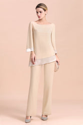 Elegant Long Sleeves Mother of the Bride Dress Jumpsuit-27dress