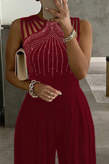 Elegant Sleeveless Sequined Jumpsuits for Women-27dress