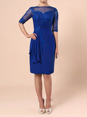 Elegant Tulle Chiffon Appliques Lace Mother of the Bride Dress