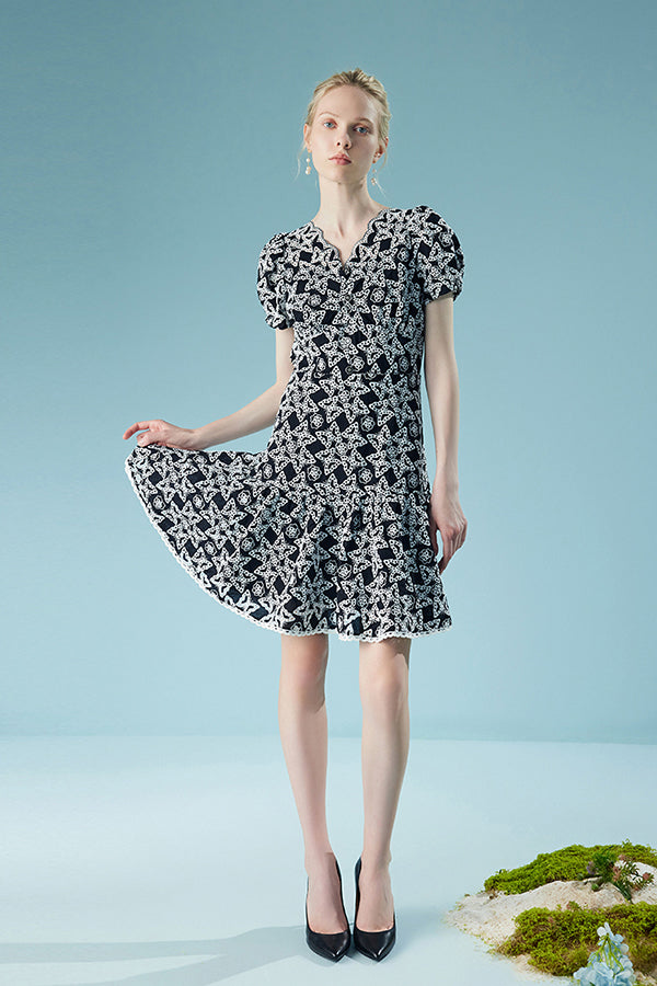 27Dress Fashion Short Sleeves V-neck A-line Dresses