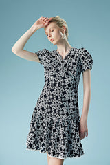 27Dress Fashion Short Sleeves V-neck A-line Dresses