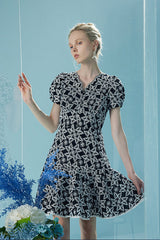 27Dress Fashion Short Sleeves V-neck A-line Dresses