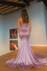 Long Sweetheart Spaghetti Straps Mermaid Formal Prom Dress