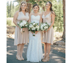 Flesh Color Multiway Infinity Ruffles A-Line Bridesmaid Dresses-27dress