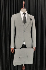 Formal Peaked Lapel Three Pieces Business Suits