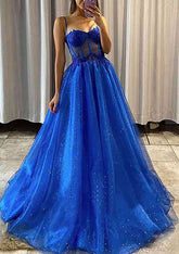 Glamorous A-line Sweetheart Sleeveless Prom Dress-27dress