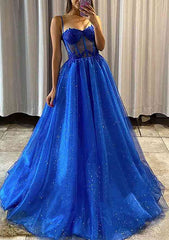 Glamorous A-line Sweetheart Sleeveless Prom Dress-27dress