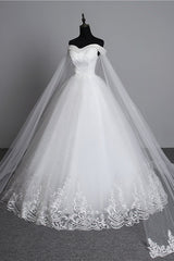 Glamorous Strapless Sweetheart Tulle Wedding Dress Sleeveless Appliques Bridal Gowns with Rhinestones On Sale-27dress