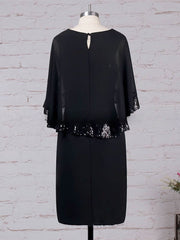 Gorgeous Chiffon Sequins Knee-length Dress for Mother of the Bride
