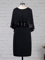 Gorgeous Chiffon Sequins Knee-length Dress for Mother of the Bride