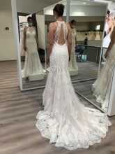 Halter Sleeveless Mermaid Wedding Dress Lace Bridal Gowns-27dress